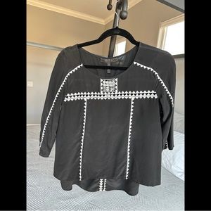 BCBGMAXAZRIA Emroidered Blouse